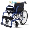 SOMA CHM 100 สีน้ำเงิน พีวีซี ที่นั่งกว้าง 18 นิ้ว ล้อใหญ่ รถนน. 14.3กก. รถเข็นผู้ป่วย Wheelchair CHM-100 Champion 100 BLUE PVC